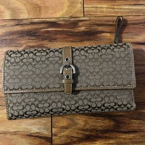 Vintage Coach Soho Mini C Wallet with Matching Checkbook Cover